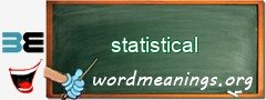 WordMeaning blackboard for statistical